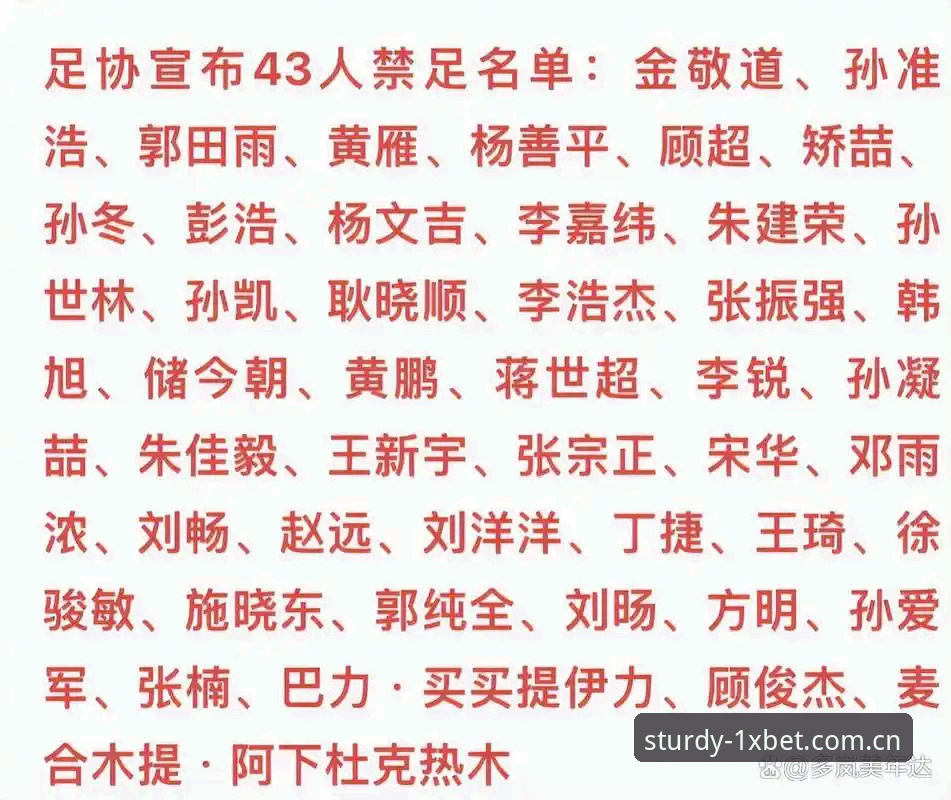 海外华人1xbet中文版使用 足协禁足名单 vs 体育精神底线:17人终身禁足背后的行业反思